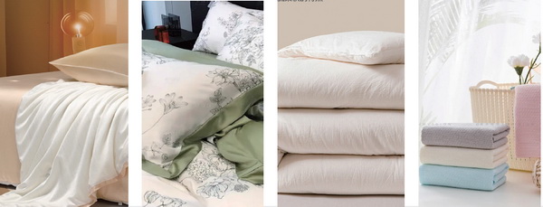 裝飾布藝 沙發(fā)布藝、窗簾布藝、窗紗、裝飾布、遮光 布、工程布等； 床上用品 床墊、床單、床罩、床上套件、枕頭、被子、毛 毯、真絲毯、羽絨制品、床品面料、老粗布等； 家居裝飾品 沙發(fā)套、門簾、掛毯、靠墊、靠墊套、抱枕、 坐墊、桌椅套、空調(diào)罩、植絨布、軟體沙 發(fā)、繡品等； 衛(wèi)浴紡織品 毛巾、浴巾、浴簾、浴袍、浴帽、沙灘巾、地墊 及套件等； 廚房紡織品 桌布、臺布、餐巾、餐墊、杯墊、方巾、茶 巾、抹布、圍裙、其它廚房紡織品； 家紡面料、輔料 家紡面料、地毯、地墊、地巾、填充物、窗 簾軌道、窗簾桿、花邊、帶、繩、線、流蘇、 穗、其它家紡輔料等； 裝飾性汽車用紡織品 座椅面料、背襯、車頂、門飾、護(hù)壁、窗簾、 地毯、蓬蓋布等 家紡包裝 家紡包裝設(shè)計、家紡禮盒包裝、家紡包裝 PVC、無紡布家紡包裝； 養(yǎng)老酒店