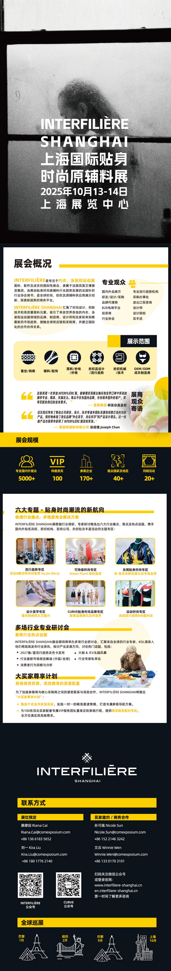 INTERFILIERE SHANGHAI 2025 上海國際貼身時尚原輔料展